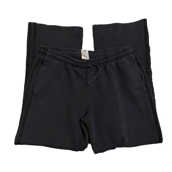 Adidas Black Casual Straight Leg Activewear Lounge Sweatpants - Picture 4 of 7